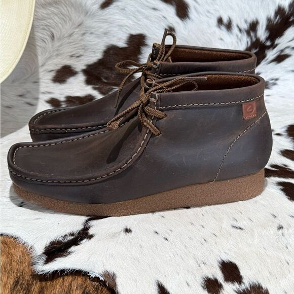 Clarks Shacre 59436 Men's Brown Leather Casual Ankle Chukka Boots B70 - Picture 2 of 13